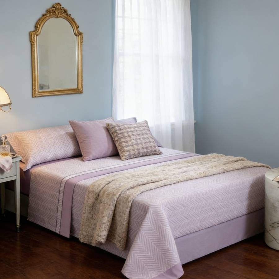 Juego de cama prémium de tres piezas: sábana bajera, sábana y funda de almohada. Suave y cómodo, disponible en varios colores y tamaños, fácil de cuidar.