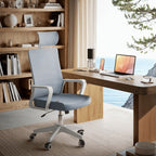 RELAXTY Silla de Oficina Ergonómica – Ajustable y Reclinable con Reposacabezas, Soporte Lumbar, Malla Transpirable y Ruedas 360° | Soporta Hasta 100 kg
