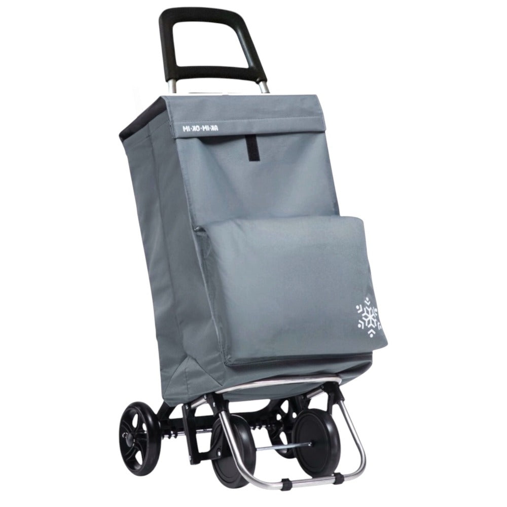 Carrito de Compra Plegable con Bolsa Térmica \Impermeable y 4 Ruedas,Ligero, 94x44x38cm,40 litros,Resistente y Reutilizable,Carro de Compra Plegable, 4 Ruedas de Alta Resistencia,Carro Compra. (COMPRA-002)