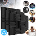 24X tapetes absorbentes de espuma acústica autoadhesiva anidada para insonorización de 30*30 cm