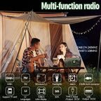 Radio de emergencia portátil | Camping supervivencia y cortes de energía
