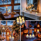 Velas de té LED sin llama con mando a distancia | Bodas, fiestas y decoración del hogar