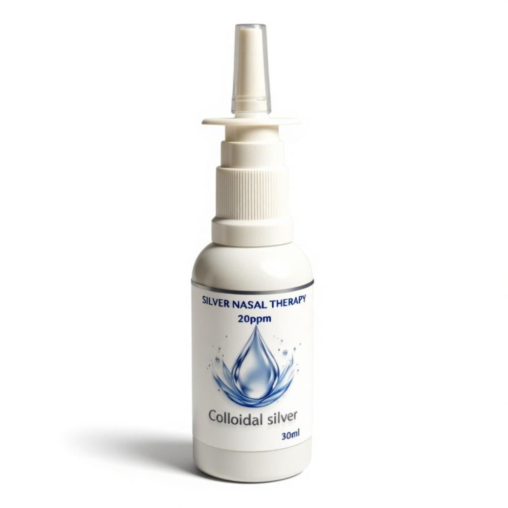 Spray Nasal de Plata Coloidal para la Nariz Escurridiza – Terapia Natural con 20ppm de Plata, Alivia los Síntomas, Mejora la Respiración, Elaborado con Ingredientes Naturales