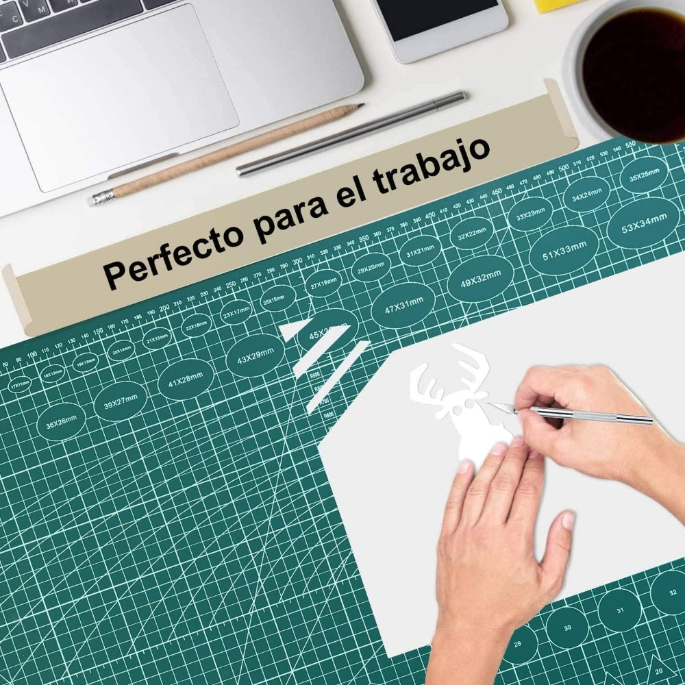 Tabla de corte doble cara / base para patchwork, manualidades, bricolaje, costura, alfombrilla de corte autorregenerable / base de corte Autocicatricante A1/A2/A3