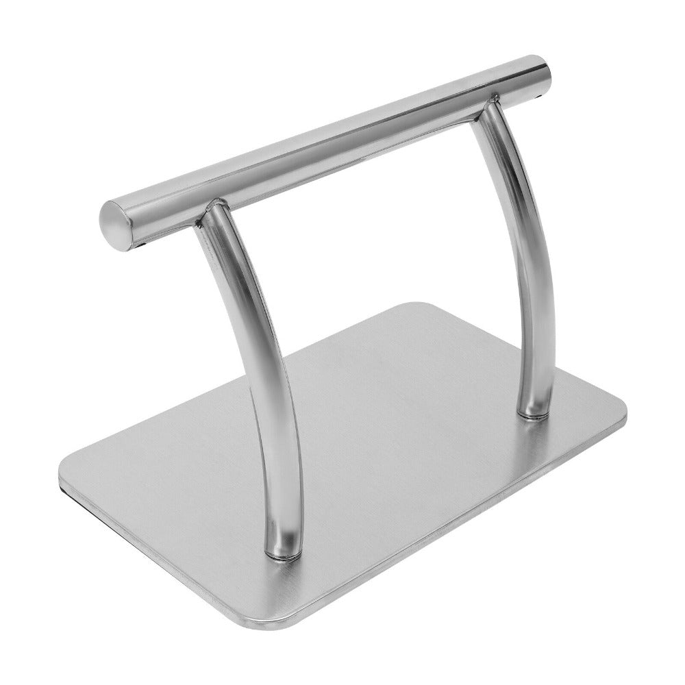 Reposapiés de acero inoxidable para peluquería, Taburete de barbero de altura ajustable, Equipo de salón antideslizante para peluquería, Pedicura, Spa, Terapia de masaje
