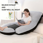 Almohada para Mujeres Embarazadas, Almohada Lateral de Protección Lumbar, Soporte de Embarazo en Forma de C Extraíble y Lavable, Soporte Ergonómico para la Cintura, Suave y Duradera, Sueño Cómodo, Ideal para Regalos de Navidad, Halloween y Acción de Graci