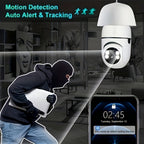 1pc Ease Life App - Cámaras de Seguridad Tipo Bombilla para Interior y Exterior, Cámara Wifi Inalámbrica de 2.4Ghz, 360 Grados, Cámaras de Seguridad con Rosca E27 para Seguridad en el Hogar, Cámaras Tipo Bombilla Seguras, HD 1080P, Visión Nocturna a Todo