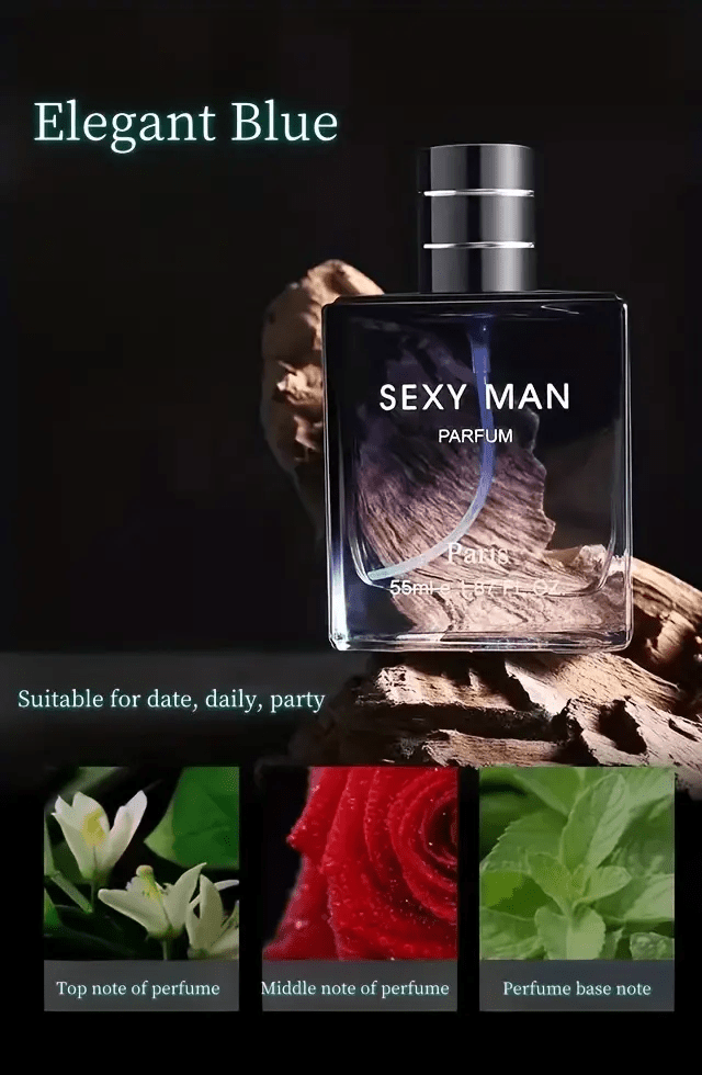 Fragancia para hombre - Perfume unisex 55ml*2 + 55ml*2, 4 botellas de perfume con notas de base cálidas ambaradas moscadas y amaderadas, aroma de larga duración, diseño de perfume de lujo, regalo de Navidad, Día de San Valentín, Año Nuevo, cumpleaños.