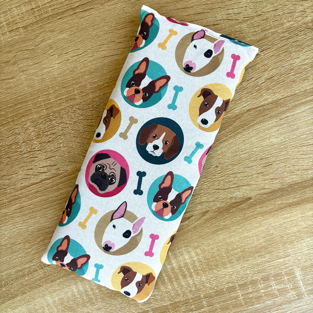 Bolsitas de semillas para microondas, 30 x 13 cm, multiusos, terapia de frío y calor para aliviar dolores musculares, menstruales y de cuello. Aptas para microondas y congelador. Hecho a mano. Terapia de frío y calor. Alivia calambres, cólicos y migrañas.