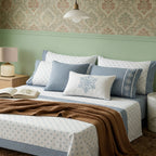 Juego de cama de 3/4 piezas apto para todas las estaciones, que incluye una sábana, una sábana ajustable y fundas de almohada. Medidas: 90 cm, 105 cm, 135 cm, 150 cm y 180 cm