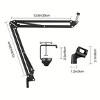 Brazo de Micrófono - Compatible con Brazo de Micrófono QuadCast S Rode AM8 Razer Seiren Mini/V3 Mini Soporte de Brazo Universal Compatible con Soportes de Micrófono de 3/8 y 5/8