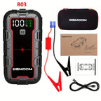 Arrancador de Coche 12V 8000A Pico, Batería Externas Auto, Caja de Arranque con Pantalla LCD y Luz LED (Compatible con Motores de Gasolina hasta 10.0L o Diésel)