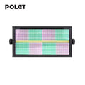 POLET 200W LEDRGBW 4 en 1 luz estroboscópica con partición 8+8 blanca 8000K DMX512 superbrillante para DJ, lavado, bodas, bar, efectos de iluminación escénica estroboscópica para fiestas, clubes y espectáculos