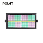 POLET 200W LEDRGBW 4 en 1 luz estroboscópica con partición 8+8 blanca 8000K DMX512 superbrillante para DJ, lavado, bodas, bar, efectos de iluminación escénica estroboscópica para fiestas, clubes y espectáculos