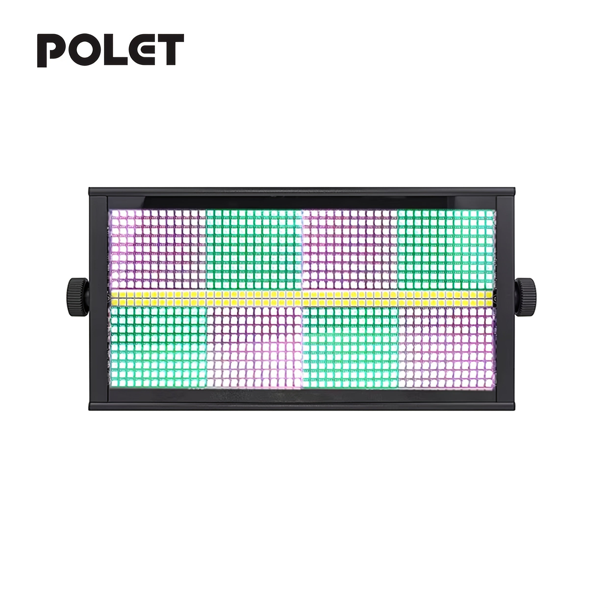 POLET 200W LEDRGBW 4 en 1 luz estroboscópica con partición 8+8 blanca 8000K DMX512 superbrillante para DJ, lavado, bodas, bar, efectos de iluminación escénica estroboscópica para fiestas, clubes y espectáculos