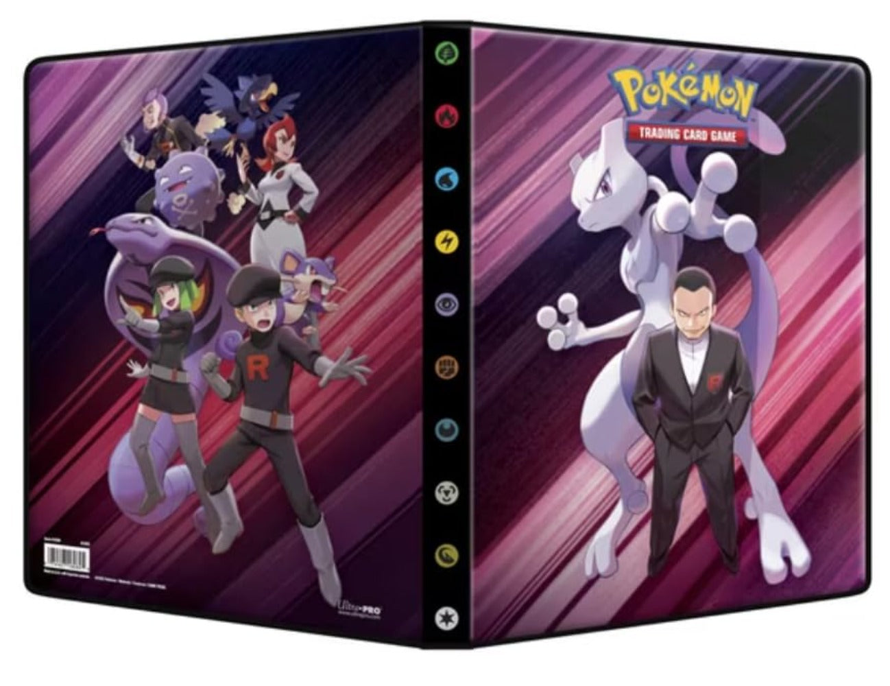 Pokémon KP10: Rivales Eternos – Álbum de 9 Bolsillos | Espacio para 126-252 Cartas | Álbum Oficial con Diseño Rojo y Morado