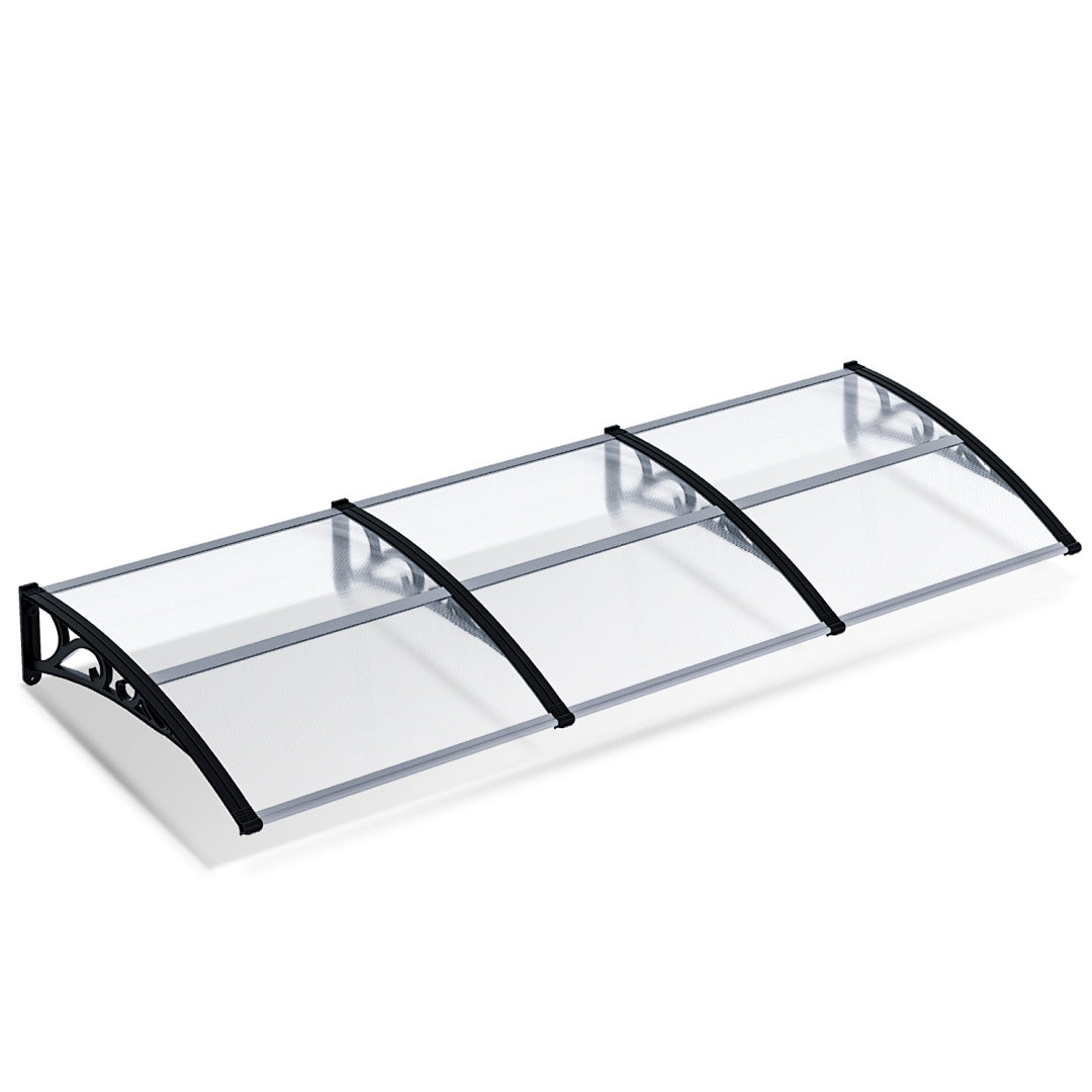 Toldo inclinado, toldo de toldo, soporte de toldo para escaparate, para puerta de entrada, protección contra la intemperie, cubierta para la lluvia, toldo para puerta de entrada, diseño de toldo curvo, toldo para puerta, toldo para jardín, balcones, venta