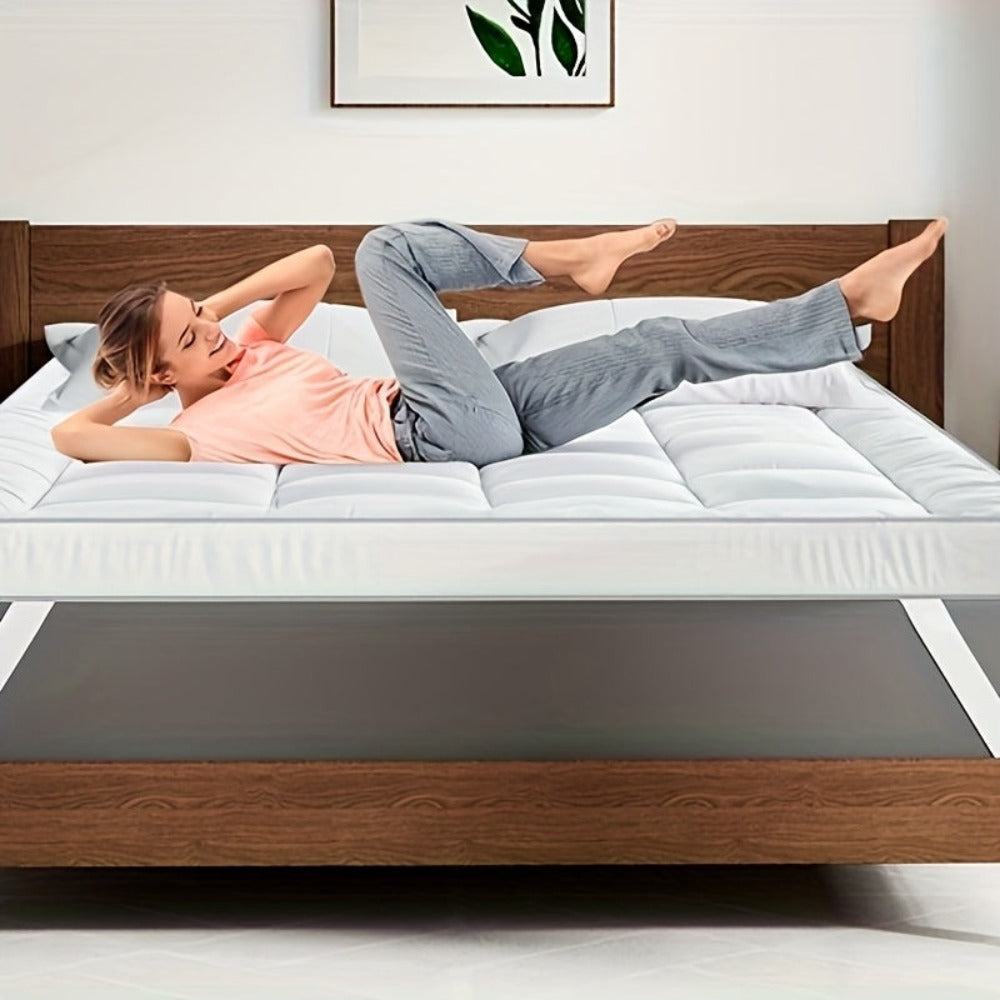 Cubrecolchón Mr.Tree de 10 CM, Ultra Suave y Transpirable para un Comodidad de Sueño Durante Todo el Año, Fácil de Cuidar, Lavable a Máquina, Accesorio de Ropa de Cama Hipoalergénico