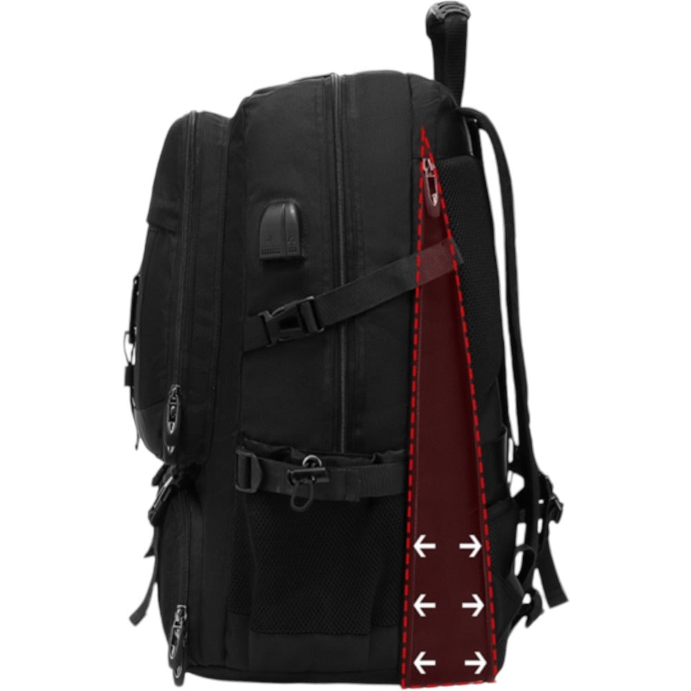 Mochila de Viaje para Cabina de Avion 45x30x20 para Vuelo Barato Equipaje de Mano y Espaciosa con Compartimento para Zapatos y Mochila Antirrobo Multifuncional para Viajes 2210.