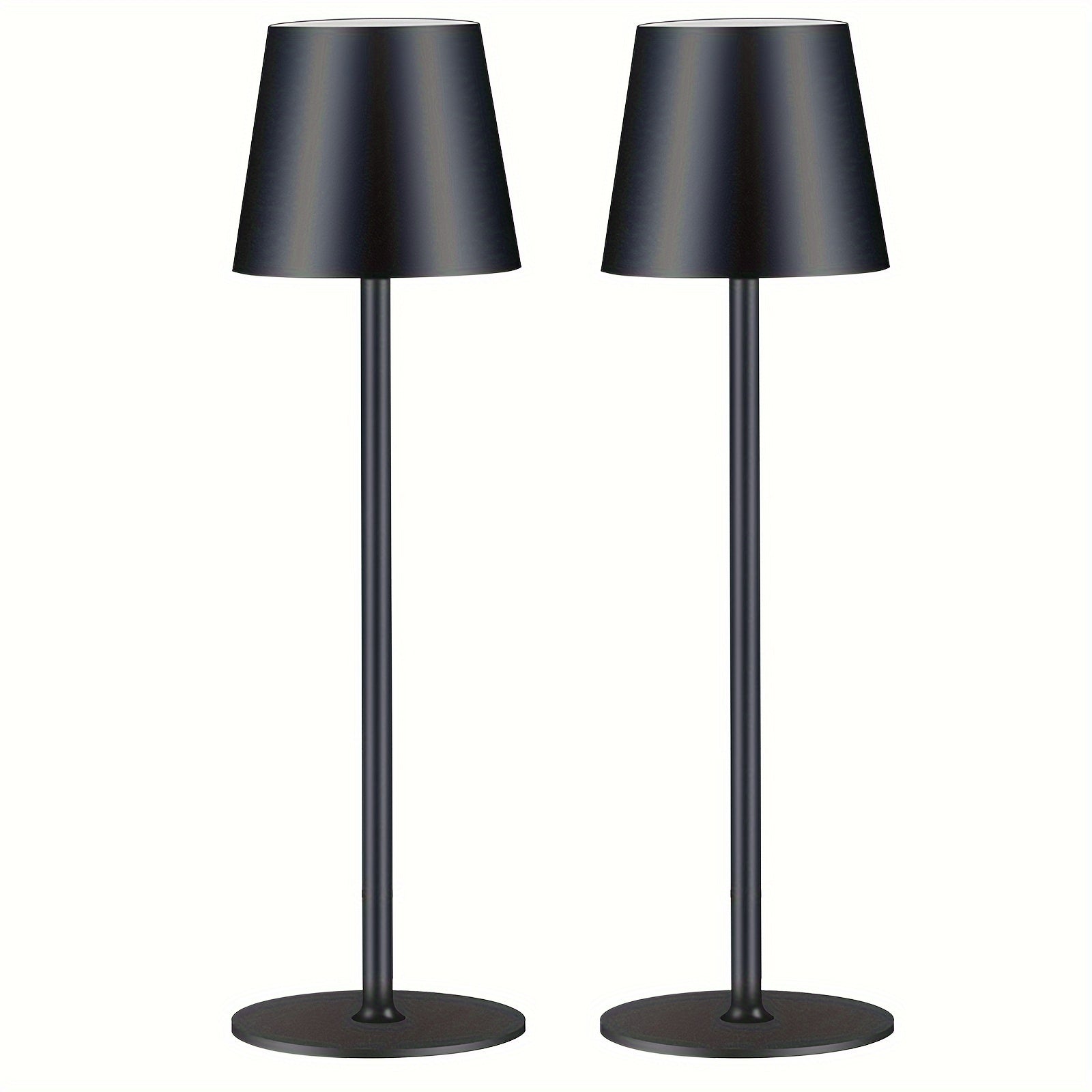 Paquete de 2/4 Lámpara de Mesa Inalámbrica LED, Lámpara de Escritorio Recargable de 4000Mah con Luz Nocturna Táctil IPX7 Diseño Minimalista Inalámbrico Para/Restaurante/Dormitorio/Exterior