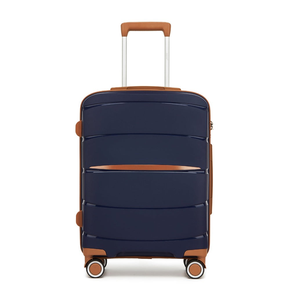 1/3 piezas de 20 pulgadas, 24 pulgadas y 28 pulgadas, maleta KONO, carrito, estuche de viaje - polipropileno, ligero, carcasa dura, 4 ruedas giratorias dobles y cerradura TSA