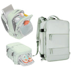 Mochila de Viaje para Cabina de Avion 45x30x20 para Vuelo Barato Equipaje de Mano y Espaciosa con Compartimento para Zapatos y Mochila Antirrobo Multifuncional para Viajes 2210.