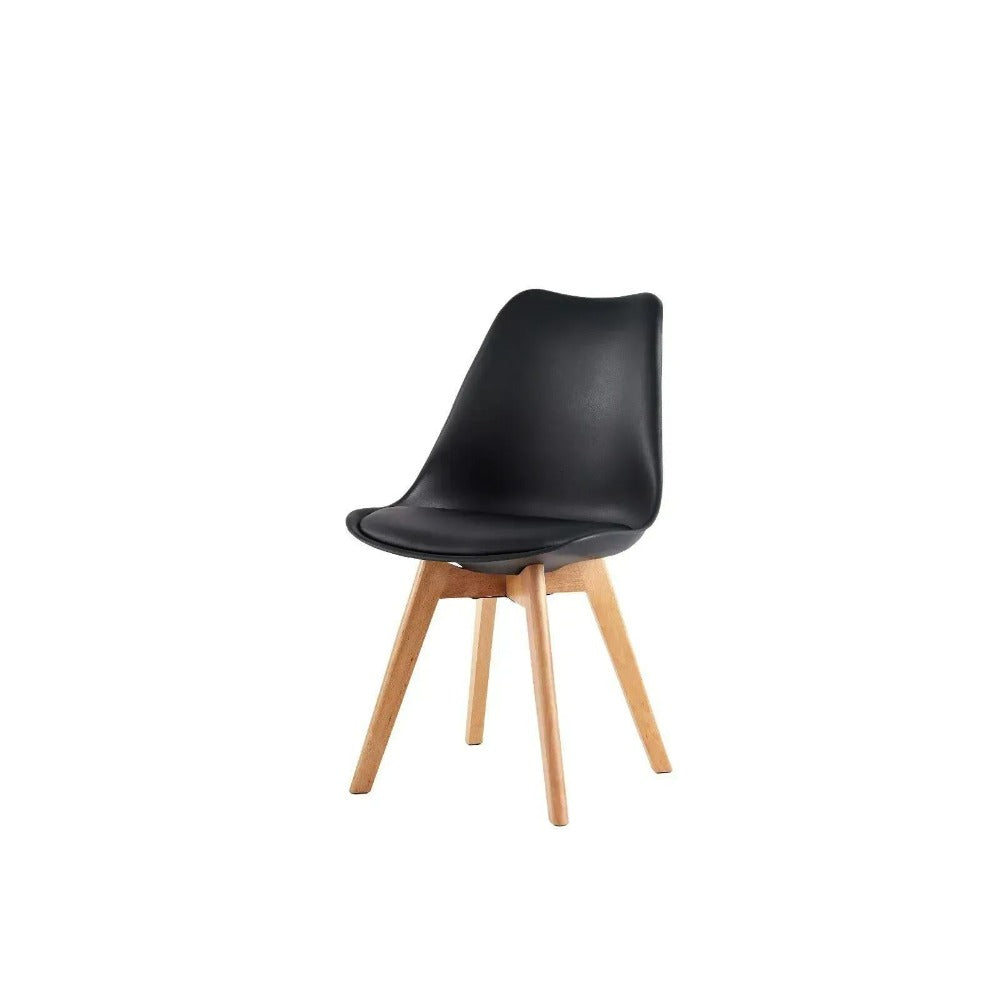 Sillas de comedor MCC Direct en juego de 4 piezas, sillas de cocina, sillas de oficina, silla de concha de diseño, "Eva" disponible en 7 colores de moda