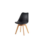 Sillas de comedor MCC Direct en juego de 4 piezas, sillas de cocina, sillas de oficina, silla de concha de diseño, "Eva" disponible en 7 colores de moda