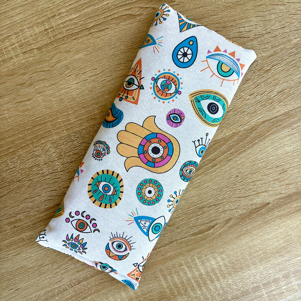 Bolsitas de semillas para microondas, 30 x 13 cm, multiusos, terapia de frío y calor para aliviar dolores musculares, menstruales y de cuello. Aptas para microondas y congelador. Hecho a mano. Terapia de frío y calor. Alivia calambres, cólicos y migrañas.