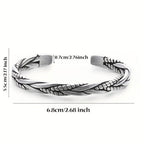 Pulsera abierta unisex de plata 925 con diseño clásico y elegante de serpiente, ideal para uso diario, regalo perfecto para San Valentín, Año Nuevo, cumpleaños o Día del Padre, incluye caja de regalo