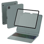 Funda con teclado giratorio para iPad para escritura, estudio y trabajo móvil