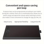 GAOMON M10K Tableta Gráfica Profesional Grande Compatible con Mac y PC, Mesa de Dibujo Grande con Lápiz Óptico sin Batería, 8192 Niveles, 10 Teclas de Acceso Rápido, - Adecuada para Arte Digital, Edición de Fotos, Diseño, para Uso de Oficina