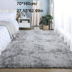 1pc alfombra de felpa suave, alfombra antideslizante, alfombra para cabecera, tapete tie dye para sala, decoración del hogar, colchoneta para mascotas, alfombra para dormitorio o sala, ideal para decoración navideña y Halloween