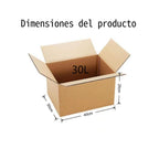Caja de cartón marrón ondulado (Pack de 12-20 unidades) – 5 tamaños disponibles – Embalaje resistente para envíos y mudanzas – Fabricado en España