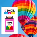 Cartuchos de tinta remanufacturados 304XL compatibles con cartuchos de tinta HP 304XL, reemplazo de color negro para HP Deskjet 2620 2630 2632 3720 3721 3723 3724 3730 y HP Envy 5010 5020 5030 5032 5034 5052 5055
