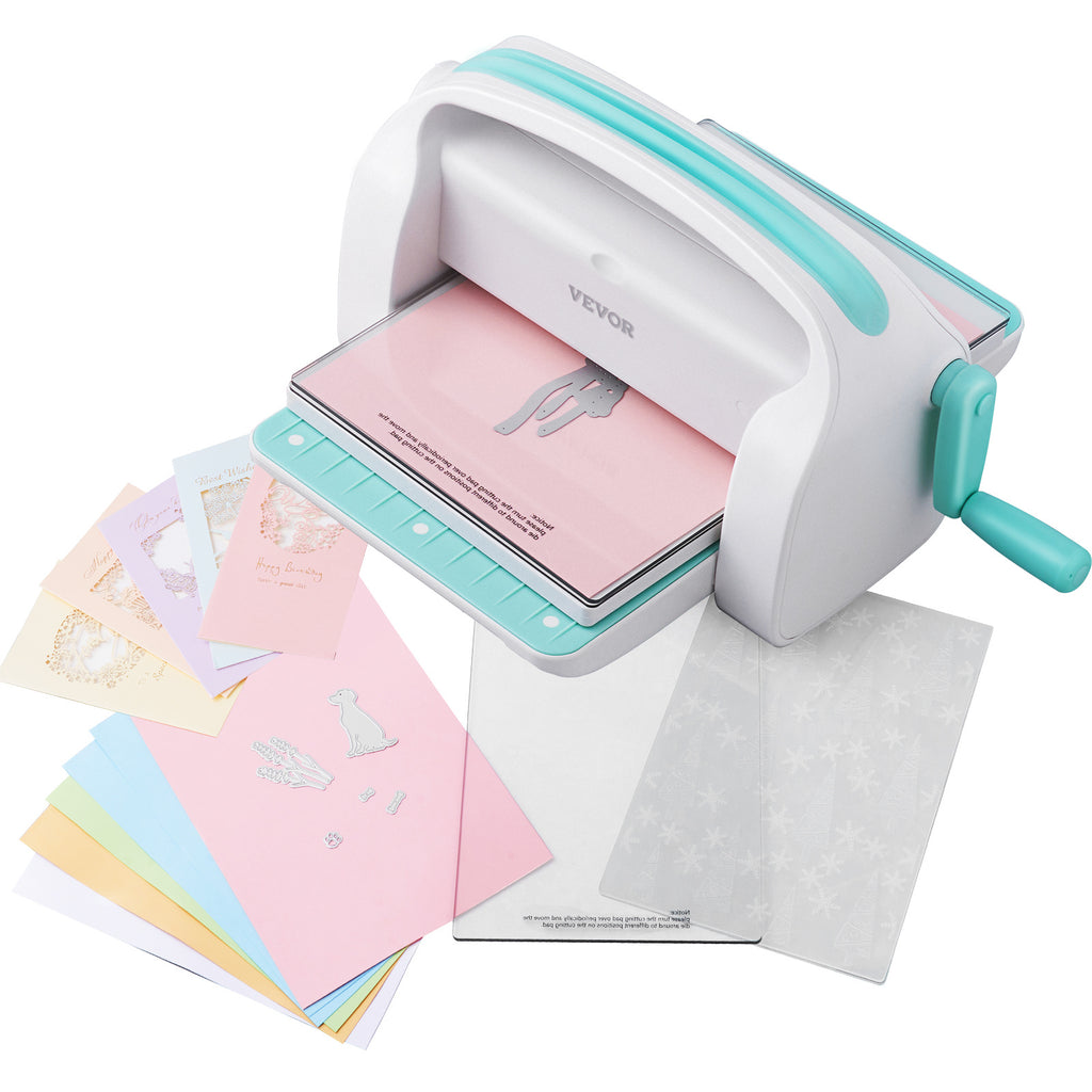 Máquina manual de troquelado y estampado VEVOR con apertura de 9" para arte, manualidades y scrapbooking
