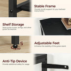 Soporte Multifuncional para Guitarra, Adecuado para Guitarras Acústicas, Guitarras Eléctricas, Bajos, Ukuleles, Banjos, Capacidad para 7 Guitarras, con Soporte para Amplificador de Guitarra, Estante de Almacenamiento para Accesorios de Guitarra y Cubierta