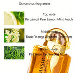 Perfume para hombre de 100 ml*3+3 ml*3, Perfume de almizcle y limón, Muestra el encanto masculino, Perfume fresco para hombre, Perfume romántico de larga duración, Diseño hermoso, Regalos festivos, Muy adecuado para la vida diaria y el trabajo