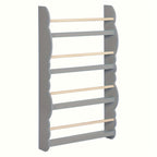 Librerías y estanterías | 1pc Estante Organizador de Libros con Estanterías para Almacenar Libros, Pino E1 MDF, Sala de Juegos o Sala de