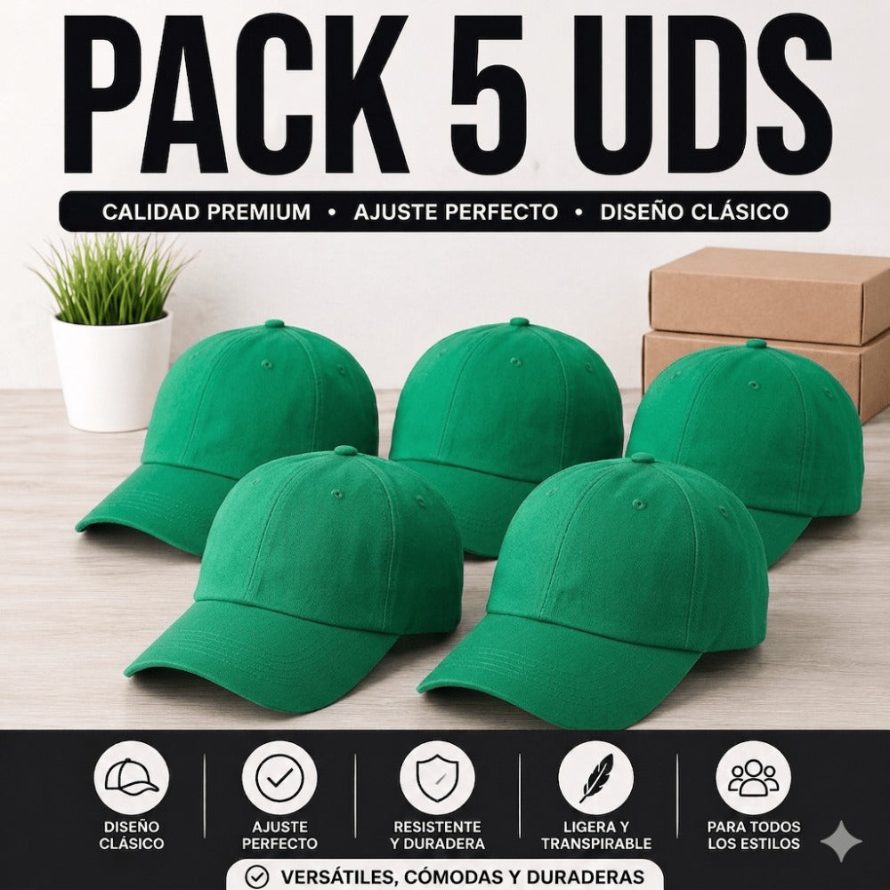 PACK DE 5 GORRAS