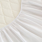 Una funda protectora de colchón impermeable de 1 pieza, lavable a máquina, con un diseño acolchado de color sólido y bolsillos profundos (suave y cómoda). Se puede utilizar como sábana independiente.