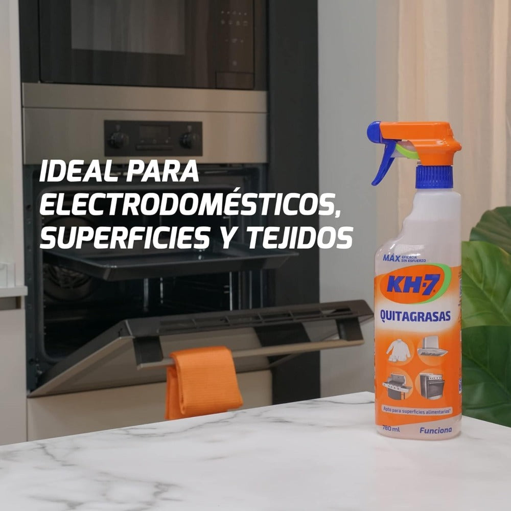 KH7 / KH-7 Quitagrasas Profesional Pack 6×780 ml (4,68 L) – Desengrasante Multiusos para Cocina, Horno y Superficies – Poder Desincrustante y Eficaz