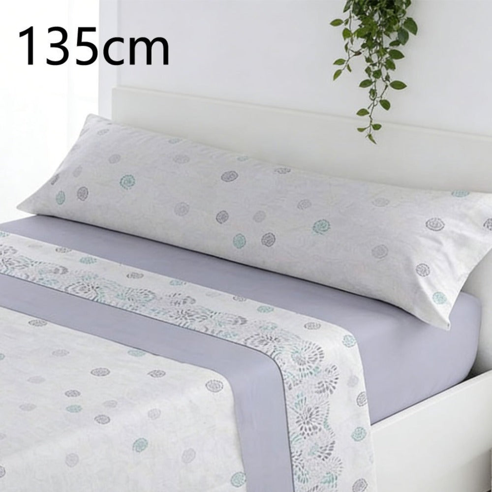 Juego de ropa de cama (Sábana ajustable, Cubrecama, Funda de almohada) | Juego de sábanas estampadas de 3 piezas | Primavera/Verano | Múltiples estilos | Tejido suave | 180cm - Múltiples tamaños disponibles