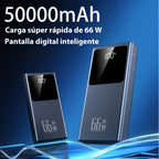 Batería Externa Portátil de Gran Capacidad de 50000mAh, Cargador USB Rápido para Reserva de Energía de Emergencia al Aire Libre, Luz para Camping al Aire Libre, Carga Rápida Bidireccional, Adecuada para Teléfonos, Android y Dispositivos Digitales, Regalo