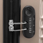 Conjunto PROVITERA de 4 Maletas Rígidas de ABS, Maleta Rígida S-M-L-XL con Asa Telescópica de Gel y 4 Ruedas de Rodadura Fácil, Trolley Ligero y Resistente al Viaje, Equipaje de Mano con Cerradura de Código, Mangos de Gel Ergonómicos, Ruedas Giratorias de