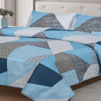 Edredón Ligero Estampado de Verano, Colcha Pinsonic de Microfibra Reversible Bouti, Cubrecama Moderno con Patrón en Relieve Transpirable para Todas las Estaciones, Decoración de Dormitorio para Primavera y Verano (Sin Fundas de Almohada) para Todas las Ta