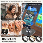 Anillo Inteligente GWENLANDFashion - Conexión Inalámbrica, Gestión de Fitness y Sueño, Capacidad de Batería 15mAh (Talla 8) / 18mAh (Talla 9-13), Fotografía de Ondas, Múltiples Modos Deportivos, Material de Acero Inoxidable - Ideal para la Vida Diaria, Fi