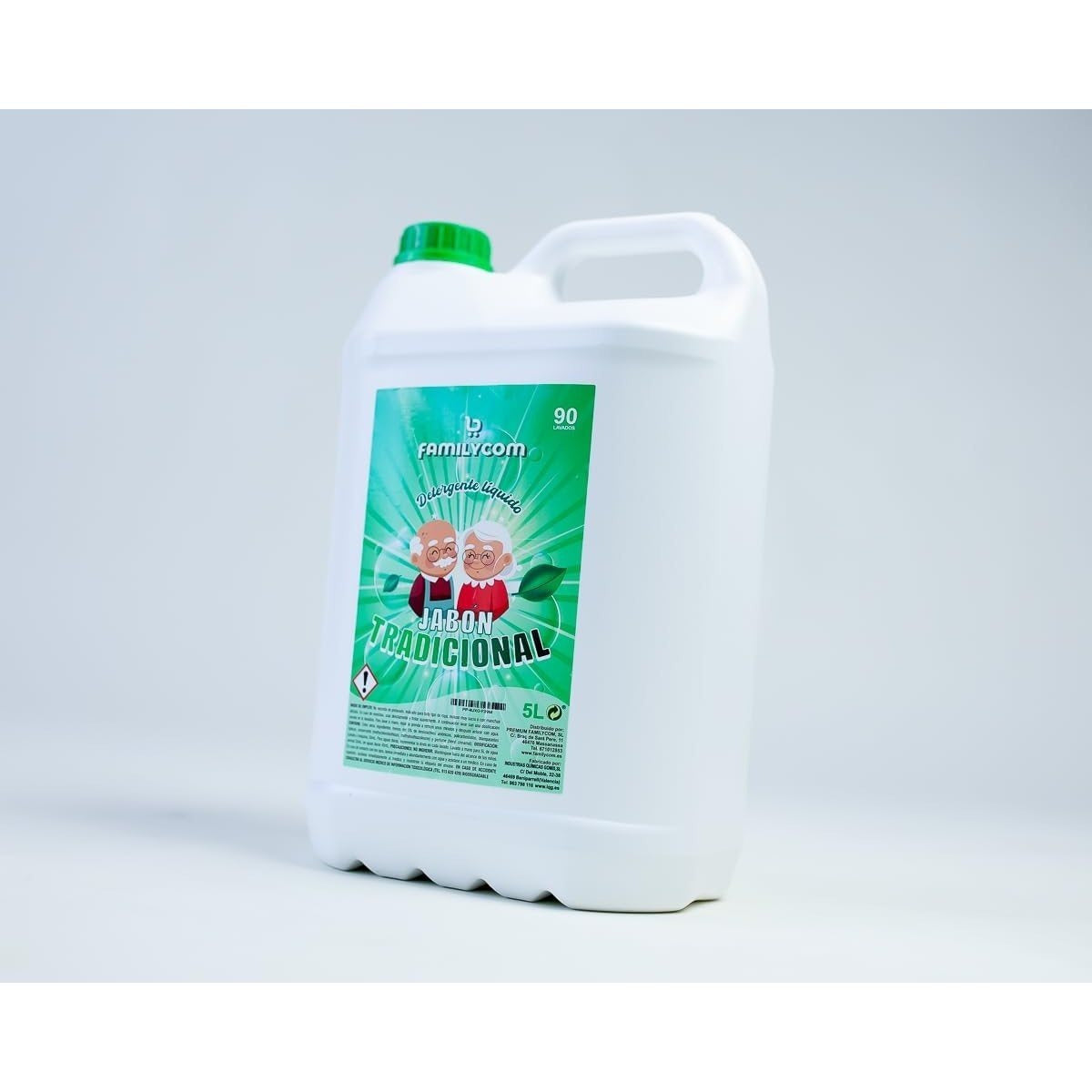 Detergente Liquido para Lavadora Profesional Marsella Tradicional 5L, Detergente para Ropa Blanca y de Color con Fórmula Concentrada, 90 lavados, Jabón Natural para una Ropa Limpia y Cuidada