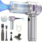 Aspiradora portátil inalámbrica de mano con soplador y succión en uno, carga USB, filtro lavable, equipada con batería de litio duradera, adecuada para limpiar polvo, migas de snacks, pelo, apta para sofás, alfombras, escritorios, escaleras.