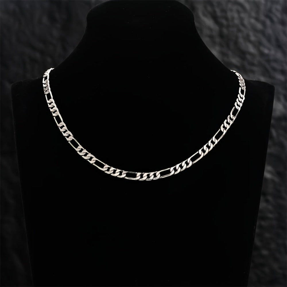 Collar Fegaro minimalista y elegante de plata esterlina 925, estilo sofisticado, temperamento refinado, estilo para parejas, regalo de aniversario, regalo de Navidad, regalo del Día del Padre, viene con una exquisita caja de regalo